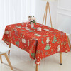 Household Encrypted Linen Waterproof Tablecloth, Size:100x140cm(Red)