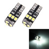 2 PCS T10/W5W/194/501 1.5W 90LM 6000K 9 SMD-3528 LED Bulbs Car Reading Lamp Clearance Light with Decoder, DC 12V