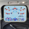 Happy Town Pattern Car Large Rear Window Sunscreen Insulation Window Sunshade Cover, Size: 70*50cm