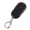 5 PCS Portable Anti-Lost Alarm Key Finder Wireless Whistle Sound LED Light Locator Finder(Red)