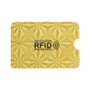 100 PCS Aluminum Foil RFID Blocking Credit Card ID Bank Card Case Card Holder Cover, Size: 9 x 6.3cm(Golden Snowflake)