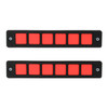 2 PCS DC 12V 7.4W Square Shape LED Daytime Running Lights Lamp COB LEDs (Red Light)