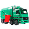 9998-17 Children Model Cleaning Car Toy Automatic Lift Sanitation Garbage Truck with Garbage Cans