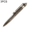 3 PCS Multipurpose Aviation Aluminum Anti-skid Portable Defence Personal Pen Tool(Gold)