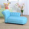 Fashion Kindergarten Leather Art Child Seat Children Sofa Chair Sponge Recliner(Blue)