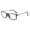 Black Frame Spring Hinge Anti Fatigue & Blue-ray Presbyopic Glasses, +2.50D