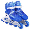 Children Adult Flash Straight Row Roller Skates Skating Shoes Suit, Size : L (Blue)