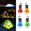 3 LEDs Mini Portable Lantern Tent Light LED Emergency Torch Camping Hanging Hook Flashlight, Package:Card(Red)