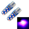 2 PCS T10 DC12V / 1.5W Car Strobe Clearance Light with COB Lamp Beads (Pink Light)