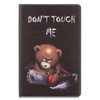 For Galaxy Tab S6 T860 / T865 Colored Drawing Pattern Horizontal Flip Leather Case with Holder & Card Slots & Wallet(Bear)