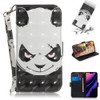 3D Colored Drawing Horizontal Flip Leather Case, with Holder & Card Slot & Wallet For iPhone 11 Pro(Angry Bear)