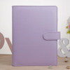 Notepad Cover Loose Leaf Handbook Protector Simple and Fresh Stationery, Color:A6 Lavender Purple