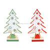 2 PCS Pendulum Felt Snowflake Wooden Christmas Tree Ornaments Creative Christmas Decorations, Size:Small(Green)