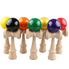 Children Fitness Leisure Wooden Educational Toy Sword Ball Wooden Skill Ball, Random Color Delivery