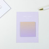 8 PCS Rainbow Gradient Memo Pad Paper Sticky Notes Notepad Stationery Foreign language practice