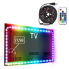 1m USB TV Black Board RGB Epoxy Rope Light, 12W 60 LEDs SMD 5050 with 17-keys RF Wireless Remote Control, DC 5V