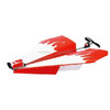 DIY Creative Power Up Airplane Rechargeable Airplane Electric Paper Airplane for Kids(Red)