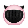 Mini Heater Desktop Home Heater, Color:Little Bevil Pink, US Plug