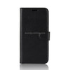 Litchi Texture Horizontal Flip Leather Case for Xiaomi Mi 6X / A2, with Wallet & Holder & Card Slots(Black)