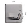 MYD-1039 304 Stainless Steel Sticky Hook Kitchen Bathroom Multi-functional Hole Free Wall Mount Holder