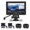 F0505 7 inch HD Car Dual Camera Rearview Mirror Monitor, with 2 x 10m Cable
