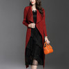 Fold Cloak Coat Long Section Windbreaker (Color:Red Size:One Size)