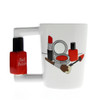 Creative Nail Polish Handle Tea Coffee Ceramic Mug Cup GD-0189B