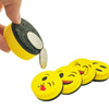 3 PCS Yellow Smile Face Whiteboard Eraser Magnetic Board Erasers Wipe Dry School Blackboard Marker Cleaner 6 Styles Random Color Delivery