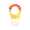 3 PCS Baby Nipple Fresh Food Fruit Milk Feeding Bottles Learn Feeding Drinking Handle Teething Pacifier with Bell, Size:S(Orange)