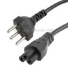 3 Prong Style Switzerland Notebook AC Power Cord, Length: 1.5m(Black)