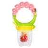 3 PCS Baby Nipple Fresh Food Fruit Milk Feeding Bottles Learn Feeding Drinking Handle Teething Pacifier with Bell, Size:S(Pink)