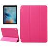 Horizontal Flip Solid Color Leather Case with Three-folding Holder & Wake-up / Sleep Function for iPad Pro 9.7 inch(Magenta)