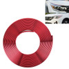 2m High Quality Car Headlight External Frame Decorative Strip Car Wheel Hub Trim Mouldings Shining Decoration Strip Automobile Network Decorative Strip(Red)