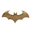 Bat Shape Shining Metal Car Free Sticker(Gold)