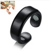 Acupressure Anti Snore Ring Treatment Reflexology Anti Snoring Apnea Sleeping Device(Black)