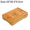 Bamboo Small Water Tea Tray Water Storage Kungfu Tea Set Hotel Tea Table, Size: 38*26.5*6.5cm