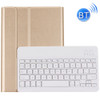For  iPad 9.7 (2018) & iPad Air & Air 2 & iPad Pro 9.7 & New iPad 9.7 inch (2017) Ultra-thin ABS Bluetooth Keyboard Horizontal Flip Leather Case with Holder(Gold)
