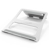 Universal Folding Aluminum Alloy Desktop Height Extender Holder Stand for Macbook, Samsung, Sony, Lenovo and other 17 inch and Below Laptops(Silver)