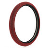 Universal Car Leather + Diamond Steering Wheel Cover, Diameter: 38cm (Red)