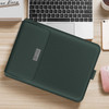 4 in1 2 Winders + Mouse Bag + Charger Bag + Universal Waterproof PU Leather Foldable Laptop Inner Bag for 11 / 12 inch Laptops, with Handle & Bracket & Pen Slot(Green)