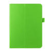 Litchi Texture Horizontal Flip Solid Color Smart Leather Case with Two-folding Holder & Sleep / Wake-up Function for Galaxy Tab S2 9.7 / T815(Green)