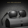 2 PCS Men Polarized Sunglasses Night Vision Anti-glare Driving Sun Glasses Goggles(Matte Leopard Frame Brown Lens)