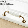 5 PCS 5030_128 Ceramic Crack Closet Cabinet Handle Pitch: 128mm
