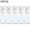 10 PCS Portable Refillable Plastic Fine Mist Perfume Spray Bottle Transparent Empty Spray Sprayer Bottle, 100ml(Blue)