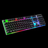 ZGB G21 104 Keys USB Wired Mechanical Feel Colorful Backlight Office Computer Keyboard Gaming Keyboard(Black)