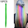 10 PCS Chemical Fiber Wig One-Step Gradient Color Single Card Wig, Stretched Length:24inches(44#)