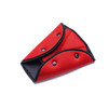 Car Seat Safety Belt Cover Sturdy Adjustable Triangle Safety Seat Belt Pad Clips Child Protection(Red)