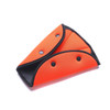 Car Seat Safety Belt Cover Sturdy Adjustable Triangle Safety Seat Belt Pad Clips Child Protection(Orange)