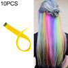 10 PCS Chemical Fiber Wig One-Step Gradient Color Single Card Wig, Stretched Length:24inches(32#)