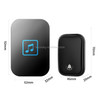CACAZI FA86 Self-Powered Smart Home Wireless Doorbell, UK Plug(Black)
